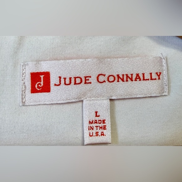 Jude Connally Navy & White Scalloped Trim Shift Dress - Picture 3 of 4